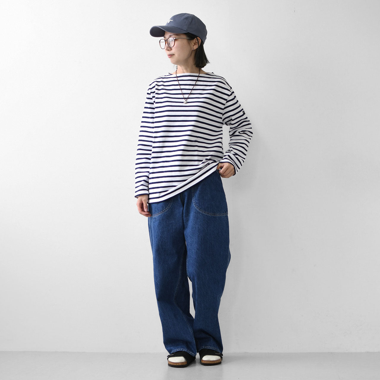 SAINT JAMES [OUESSANT BORDER - NEIGE×MARINE] [bo-nei-mar]ウエッソン ボーダー・白×紺 [2026SS]