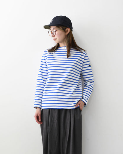 SAINT JAMES  [OUESSANT BORDER - NEIGE×MER] [bo-nei-mer] ウエッソン ボーダー・白×メールブルー [2026SS]