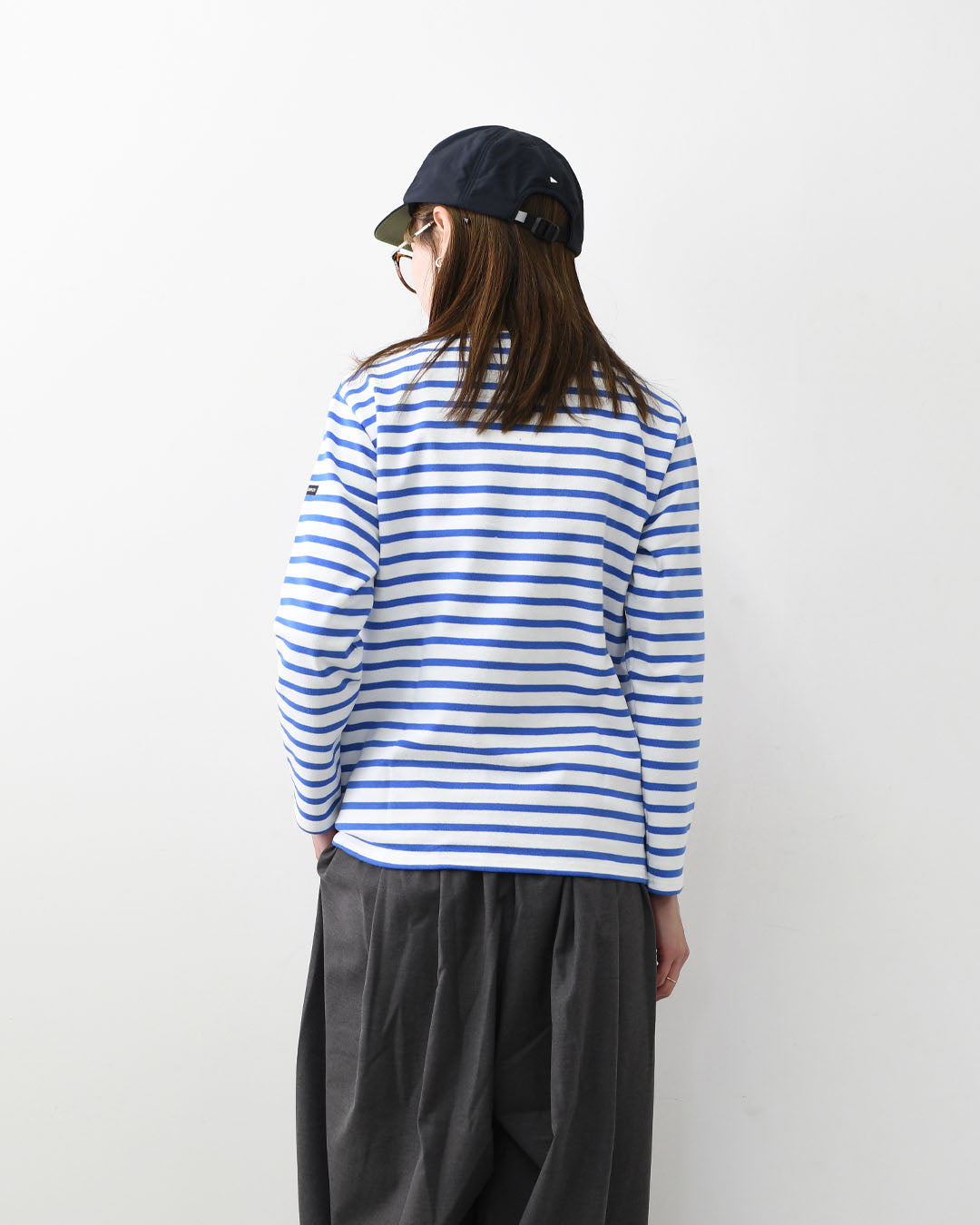 SAINT JAMES  [OUESSANT BORDER - NEIGE×MER] [bo-nei-mer] ウエッソン ボーダー・白×メールブルー [2026SS]