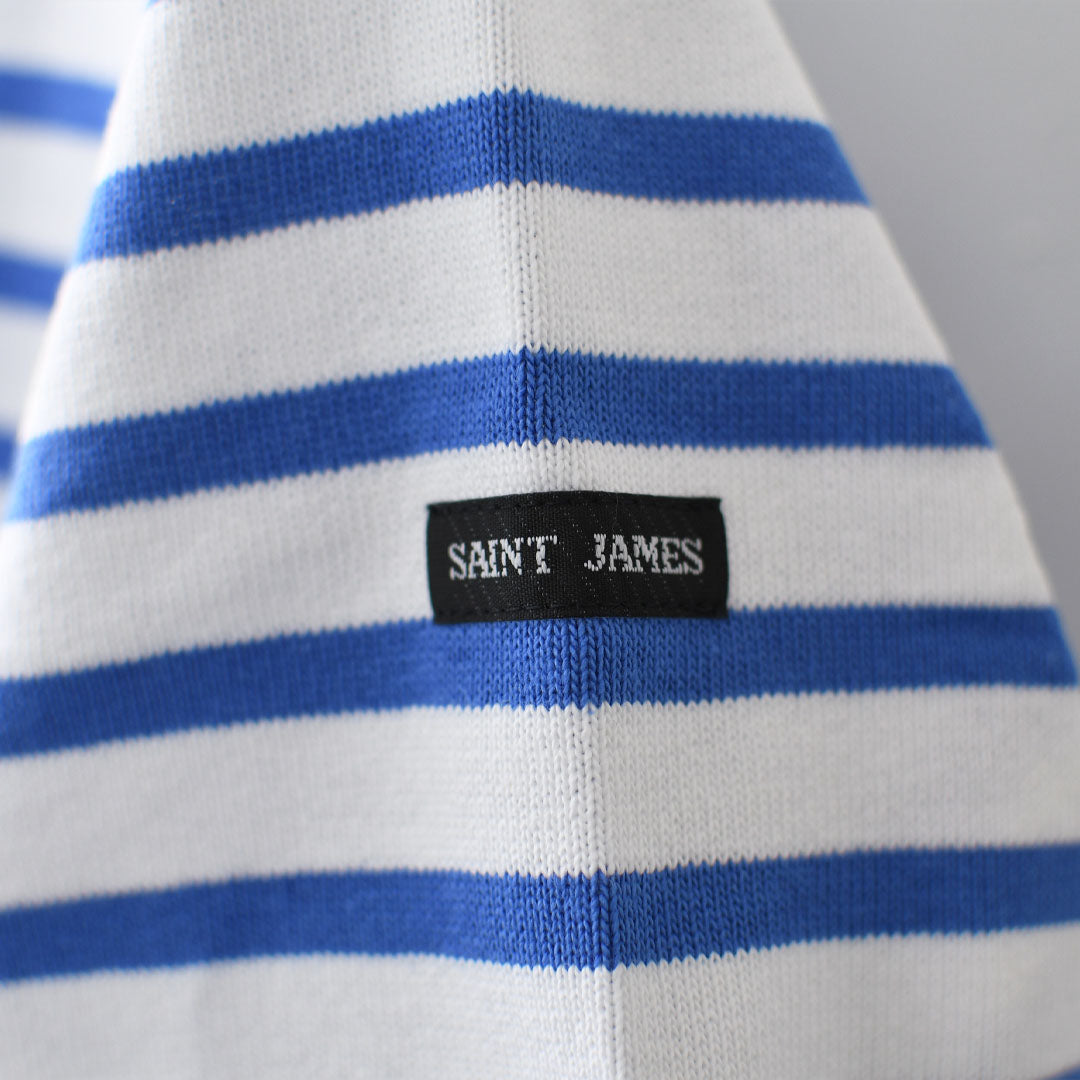 SAINT JAMES  [OUESSANT BORDER - NEIGE×MER] [bo-nei-mer] ウエッソン ボーダー・白×メールブルー [2026SS]