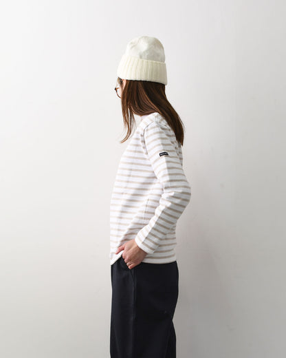 SAINT JAMES  [OUESSANT BORDER - NEIGE×NATUREL] [bo-nei-nat] ウエッソン ボーダー・白×ナチュラルベージュ [2026SS]
