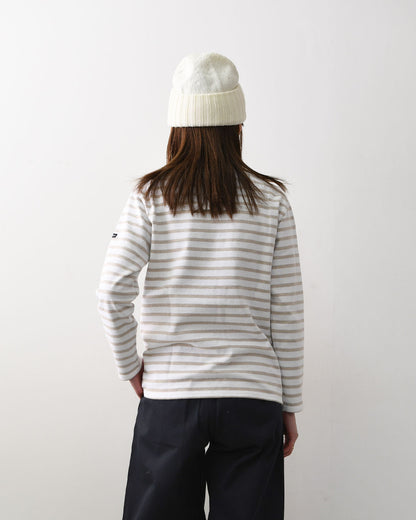 SAINT JAMES  [OUESSANT BORDER - NEIGE×NATUREL] [bo-nei-nat] ウエッソン ボーダー・白×ナチュラルベージュ [2026SS]