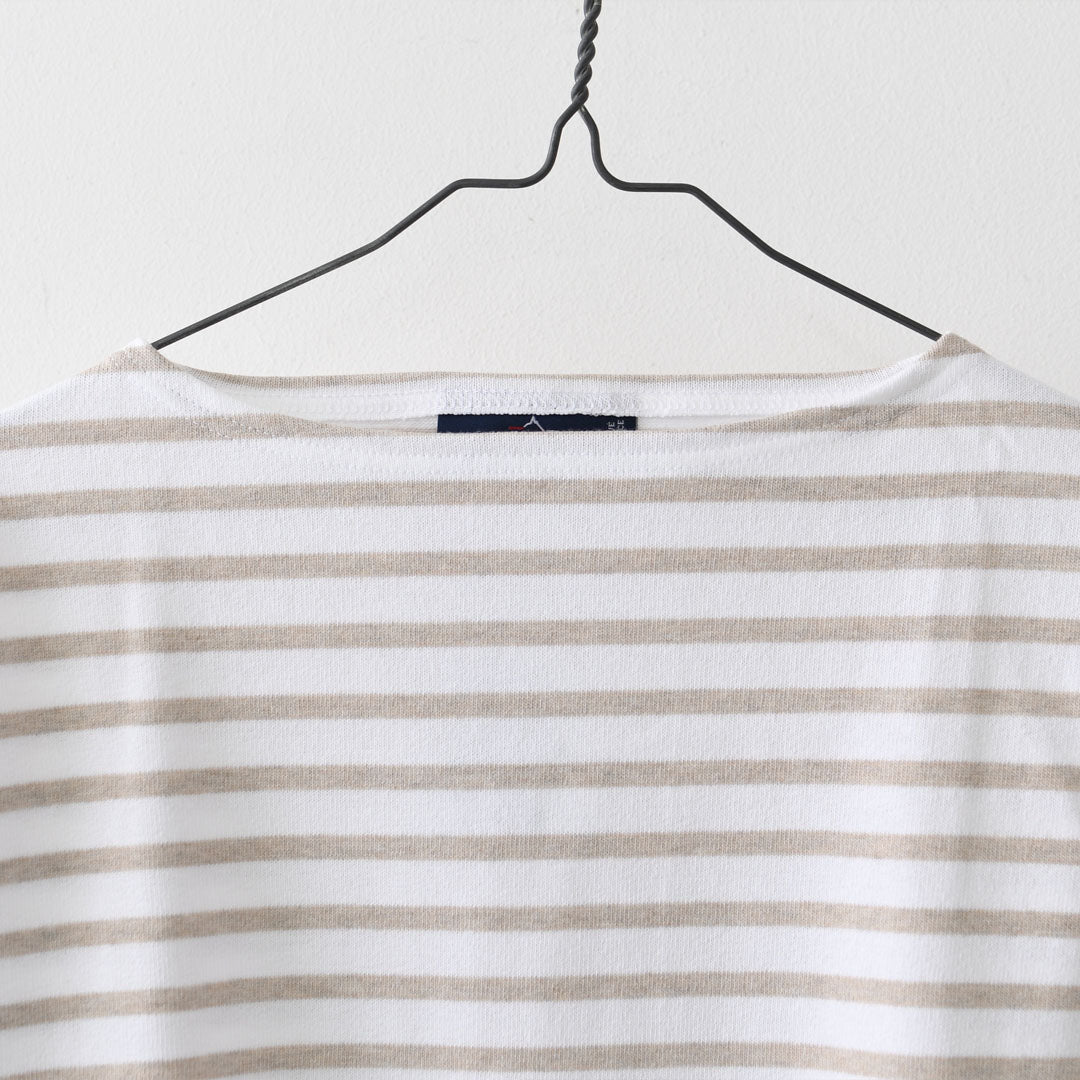 SAINT JAMES  [OUESSANT BORDER - NEIGE×NATUREL] [bo-nei-nat] ウエッソン ボーダー・白×ナチュラルベージュ [2026SS]