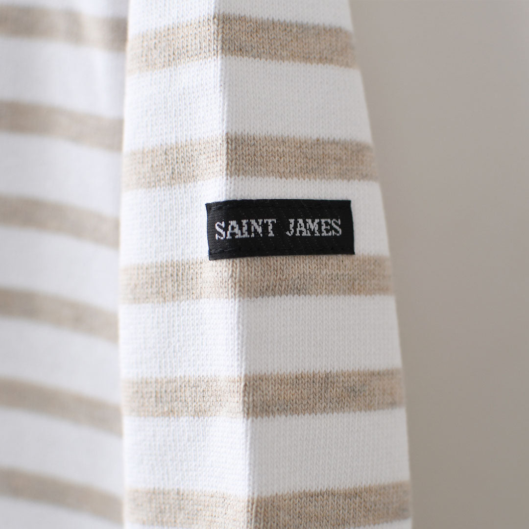 SAINT JAMES  [OUESSANT BORDER - NEIGE×NATUREL] [bo-nei-nat] ウエッソン ボーダー・白×ナチュラルベージュ [2026SS]