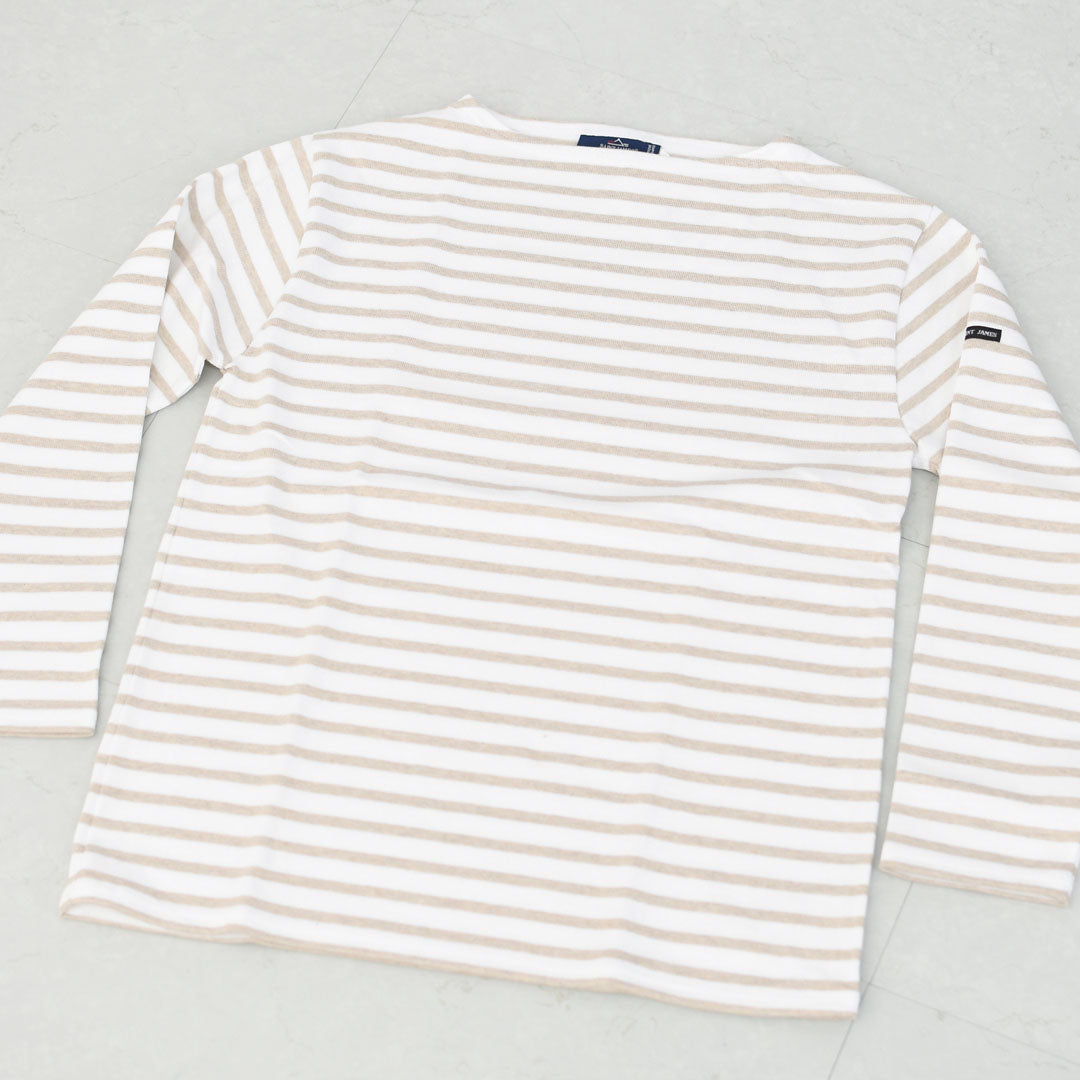 SAINT JAMES  [OUESSANT BORDER - NEIGE×NATUREL] [bo-nei-nat] ウエッソン ボーダー・白×ナチュラルベージュ [2026SS]