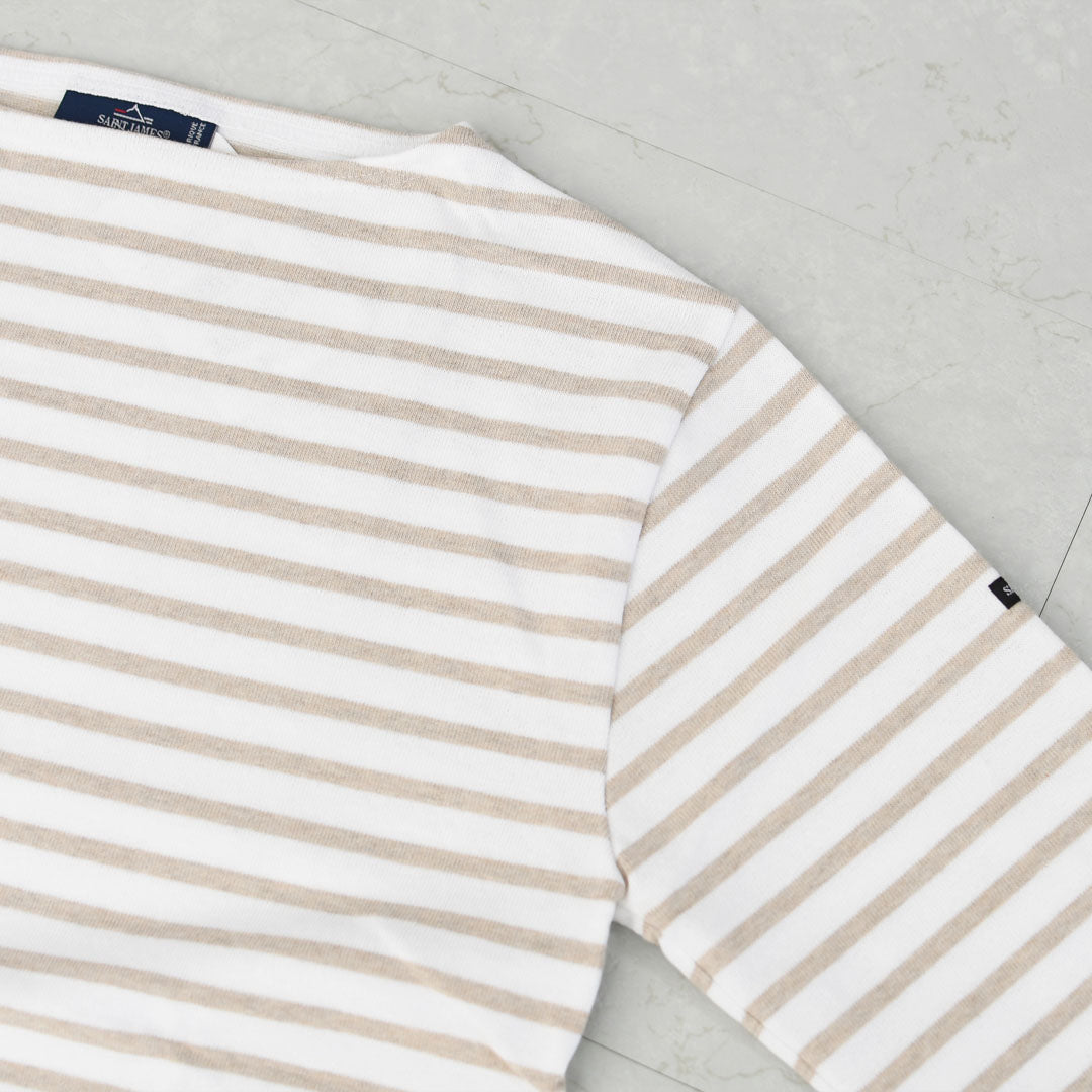 SAINT JAMES  [OUESSANT BORDER - NEIGE×NATUREL] [bo-nei-nat] ウエッソン ボーダー・白×ナチュラルベージュ [2026SS]