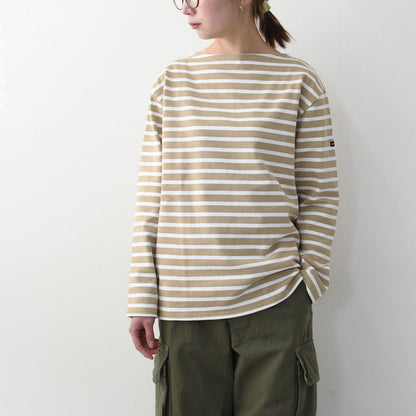 SAINT JAMES [OUESSANT BORDER SABLE×NEIGE] [bo-sab-nei] セントジェームス 正規販売店・ウエッソン ボーダー・ﾍﾞｰｼﾞｭ×白 [2025SS]