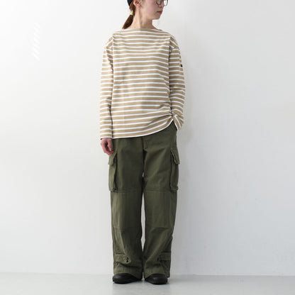 SAINT JAMES [OUESSANT BORDER SABLE×NEIGE] [bo-sab-nei] セントジェームス 正規販売店・ウエッソン ボーダー・ﾍﾞｰｼﾞｭ×白 [2025SS]