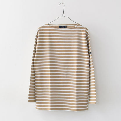 SAINT JAMES [OUESSANT BORDER SABLE×NEIGE] [bo-sab-nei] セントジェームス 正規販売店・ウエッソン ボーダー・ﾍﾞｰｼﾞｭ×白 [2025SS]