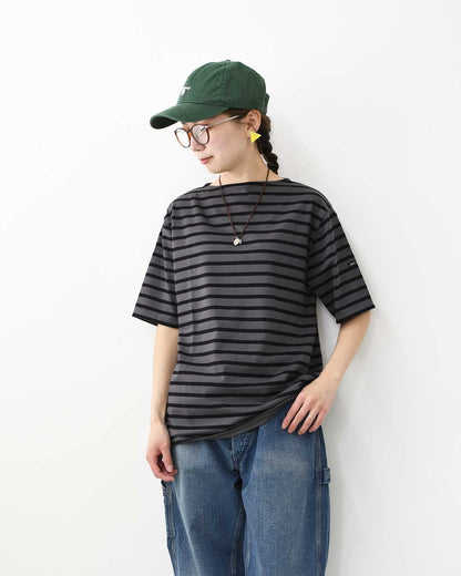 SAINT JAMES [PIRIAC BORDER - META×NOIR] [pb-met-nior] セントジェームス 正規販売店・ピリアック ボーダー・メタルグレー×黒・MEN'S / LADY'S [2026SS]