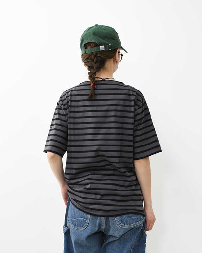SAINT JAMES [PIRIAC BORDER - META×NOIR] [pb-met-nior] セントジェームス 正規販売店・ピリアック ボーダー・メタルグレー×黒・MEN'S / LADY'S [2026SS]
