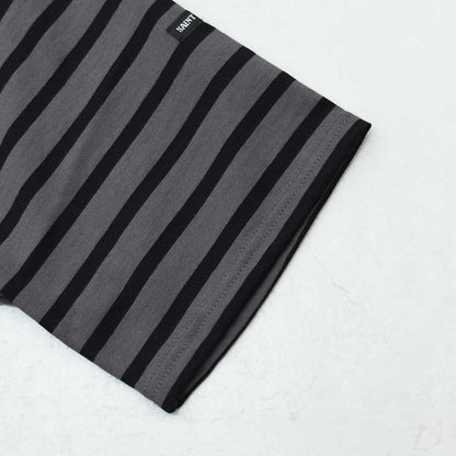 SAINT JAMES [PIRIAC BORDER - META×NOIR] [pb-met-nior] セントジェームス 正規販売店・ピリアック ボーダー・メタルグレー×黒・MEN'S / LADY'S [2026SS]