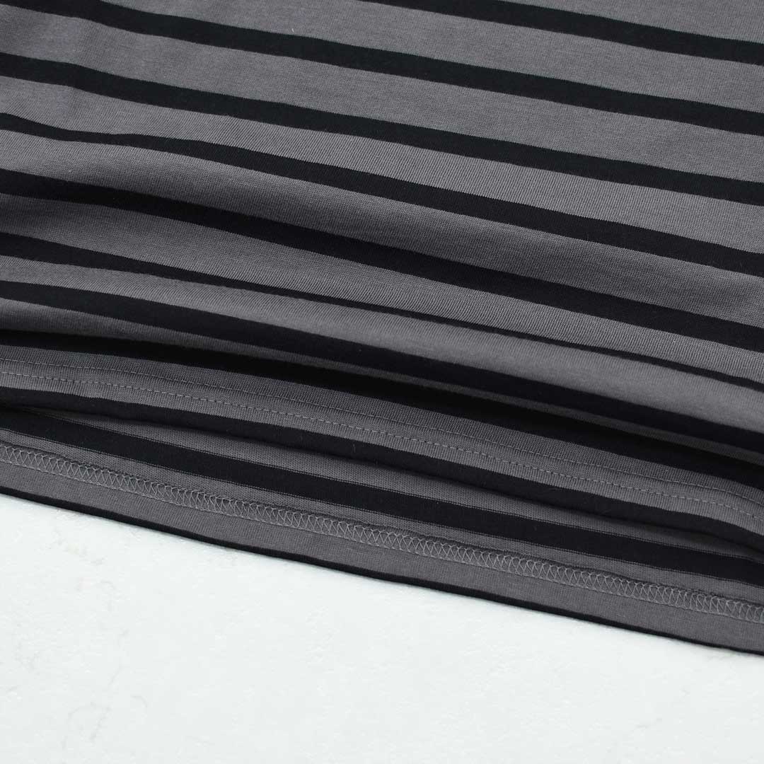 SAINT JAMES [PIRIAC BORDER - META×NOIR] [pb-met-nior] セントジェームス 正規販売店・ピリアック ボーダー・メタルグレー×黒・MEN'S / LADY'S [2026SS]