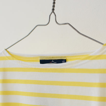 SAINT JAMES [PIRIAC BORDER - NEIGE×ACIDULE] [pb-nei-aci] ピリアック ボーダー・白×イエロー [2023SS]