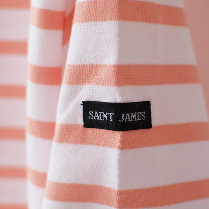 SAINT JAMES [PIRIAC BORDER - NEIGE×BOUQUET] [pb-nei-bou]ピリアック ボーダー・白×オレンジ [2023SS]