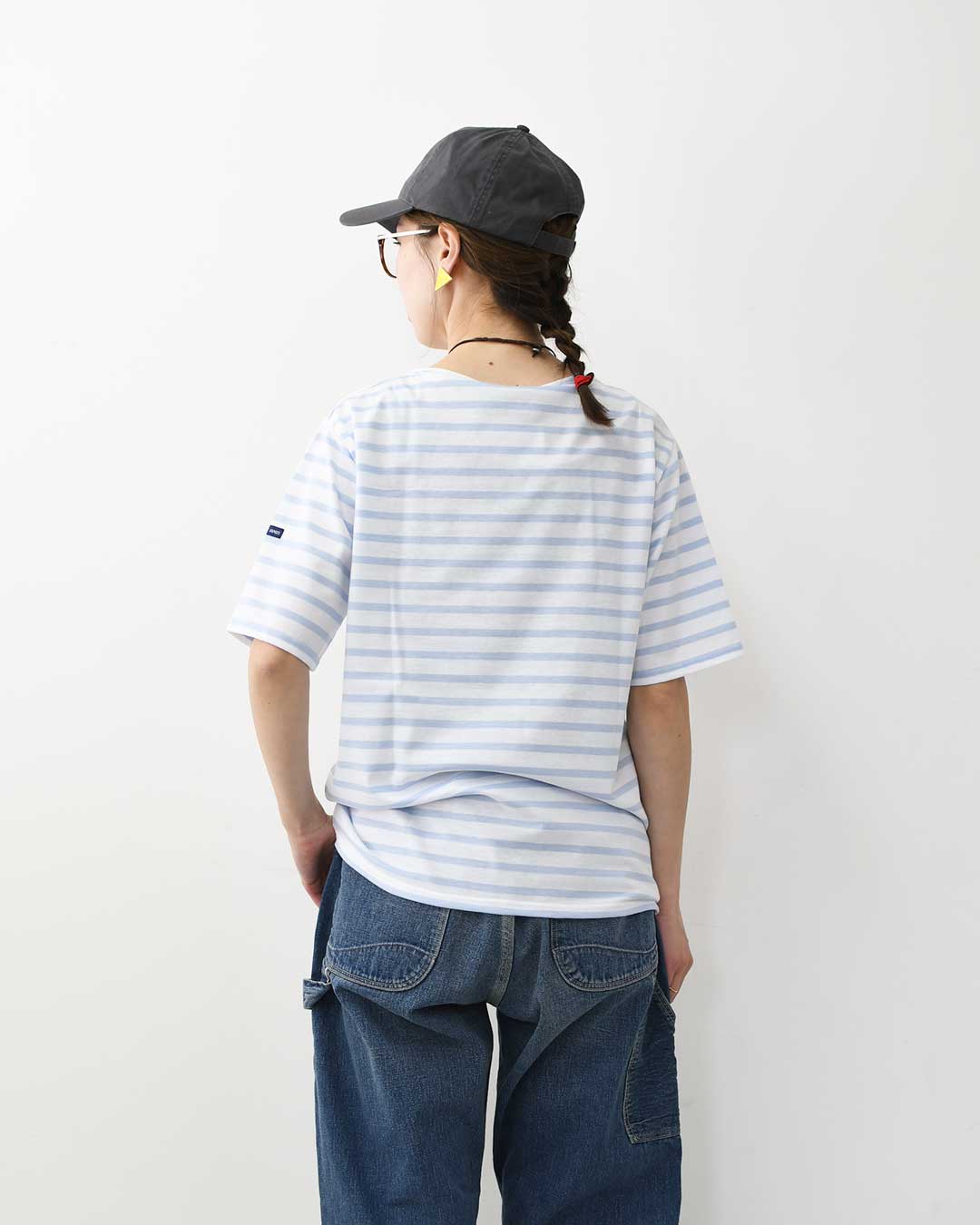 SAINT JAMES [PIRIAC BORDER - NEIGE×CIEL] [pb-nei-ciel] セントジェームス 正規販売店・ピリアック ボーダー・白×サックス・MEN'S / LADY'S [2026SS]