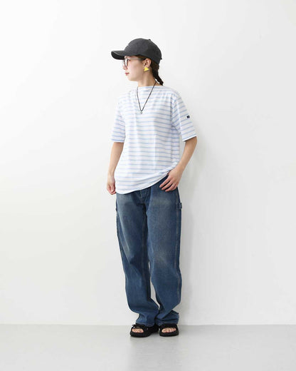 SAINT JAMES [PIRIAC BORDER - NEIGE×CIEL] [pb-nei-ciel] セントジェームス 正規販売店・ピリアック ボーダー・白×サックス・MEN'S / LADY'S [2026SS]