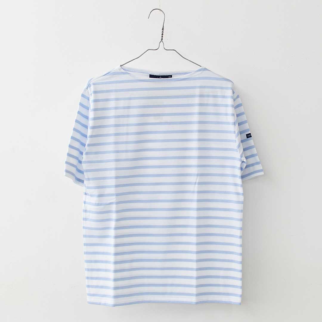 SAINT JAMES [PIRIAC BORDER - NEIGE×CIEL] [pb-nei-ciel] セントジェームス 正規販売店・ピリアック ボーダー・白×サックス・MEN'S / LADY'S [2026SS]