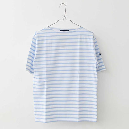SAINT JAMES [PIRIAC BORDER - NEIGE×CIEL] [pb-nei-ciel] セントジェームス 正規販売店・ピリアック ボーダー・白×サックス・MEN'S / LADY'S [2026SS]