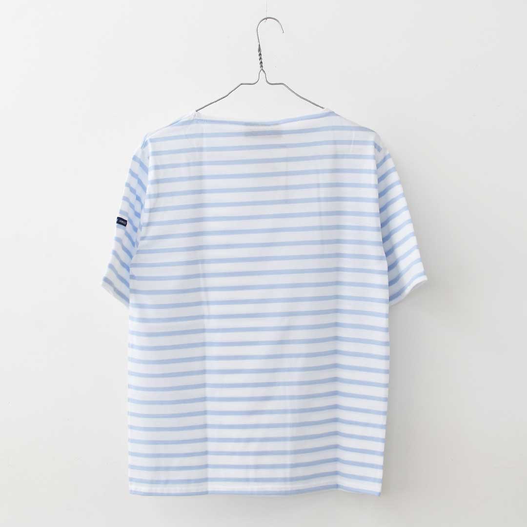 SAINT JAMES [PIRIAC BORDER - NEIGE×CIEL] [pb-nei-ciel] セントジェームス 正規販売店・ピリアック ボーダー・白×サックス・MEN'S / LADY'S [2026SS]