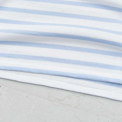 SAINT JAMES [PIRIAC BORDER - NEIGE×CIEL] [pb-nei-ciel] セントジェームス 正規販売店・ピリアック ボーダー・白×サックス・MEN'S / LADY'S [2026SS]