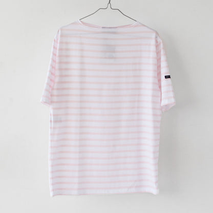 SAINT JAMES  [PIRIAC BORDER - NEIGE×DRAGEE] [pb-nei-dra] ピリアックボーダー・白×ライトピンク [2023SS]