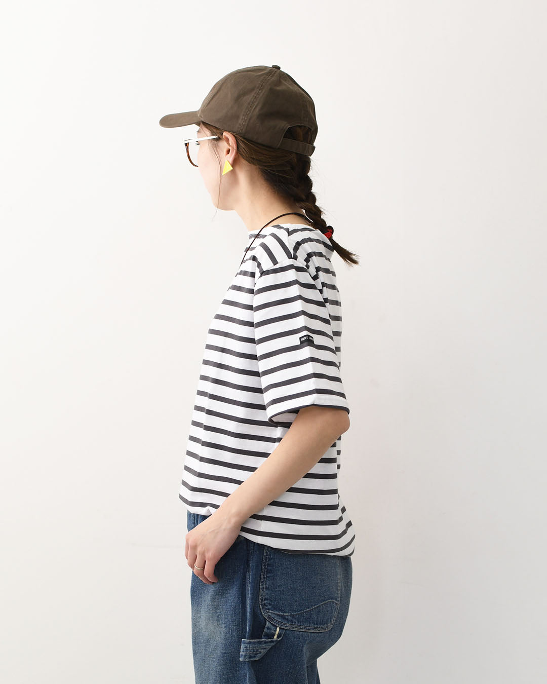 SAINT JAMES [PIRIAC BORDER - NEIGE×METAL] [pb-nei-met] セントジェームス 正規販売店・ピリアック ボーダー・白×メタルグレー・MEN'S / LADY'S [2026SS]