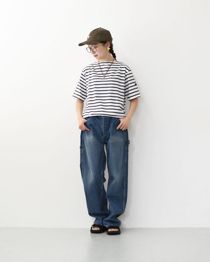 SAINT JAMES [PIRIAC BORDER - NEIGE×METAL] [pb-nei-met] セントジェームス 正規販売店・ピリアック ボーダー・白×メタルグレー・MEN'S / LADY'S [2026SS]