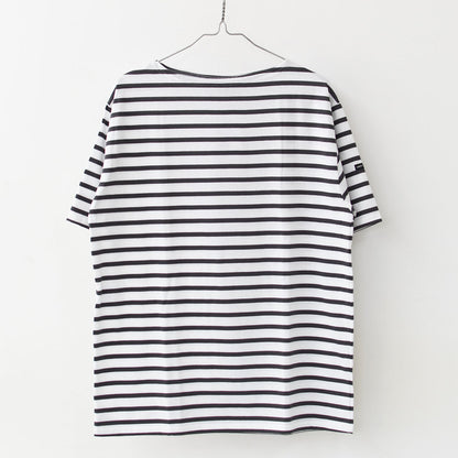 SAINT JAMES [PIRIAC BORDER - NEIGE×METAL] [pb-nei-met] セントジェームス 正規販売店・ピリアック ボーダー・白×メタルグレー・MEN'S / LADY'S [2026SS]