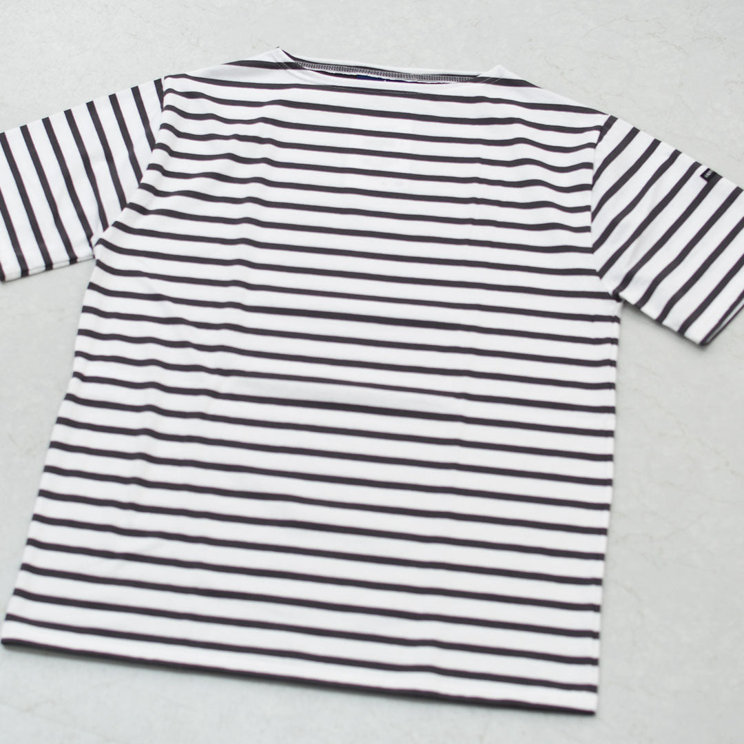SAINT JAMES [PIRIAC BORDER - NEIGE×METAL] [pb-nei-met] セントジェームス 正規販売店・ピリアック ボーダー・白×メタルグレー・MEN'S / LADY'S [2026SS]
