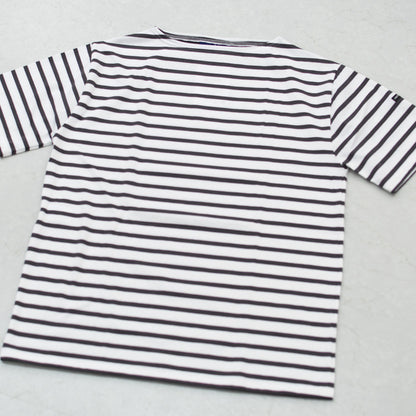 SAINT JAMES [PIRIAC BORDER - NEIGE×METAL] [pb-nei-met] セントジェームス 正規販売店・ピリアック ボーダー・白×メタルグレー・MEN'S / LADY'S [2026SS]