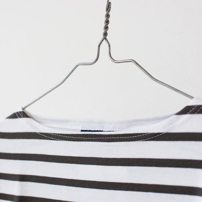 SAINT JAMES [PIRIAC BORDER - NEIGE×TAUPE] [pb-nei-tau] ピリアック ボーダー・白×グレープブラウン [2025SS]