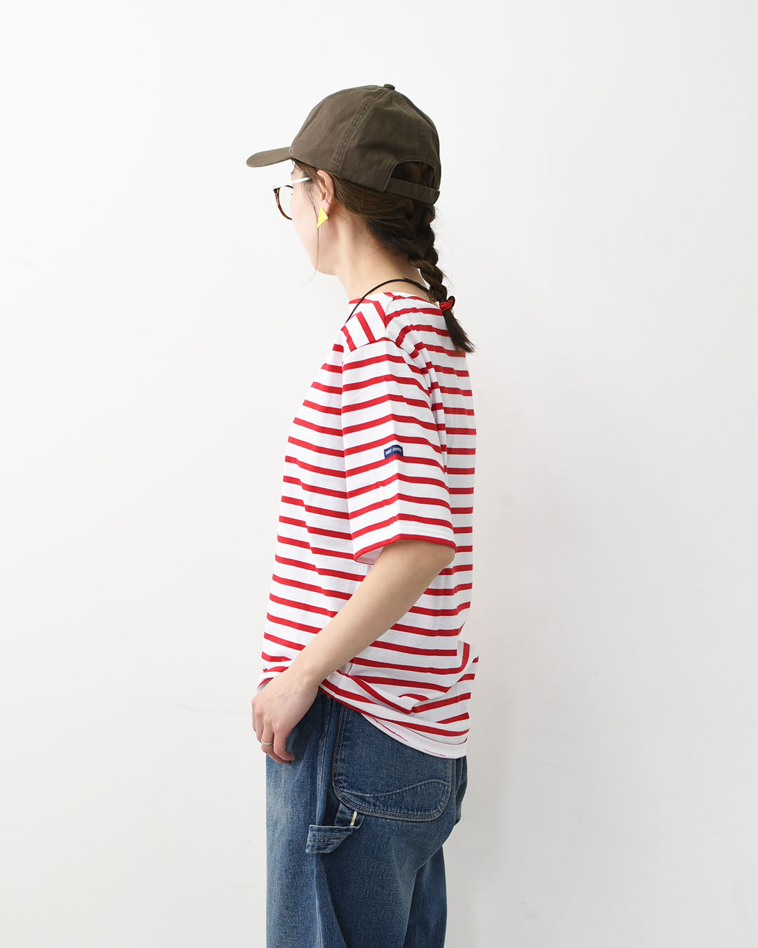 SAINT JAMES [PIRIAC BORDER - NEIGE×TULIPE] [pb-nei-tul] セントジェームス 正規販売店・ピリアック ボーダー・白×赤・MEN'S / LADY'S [2026SS]