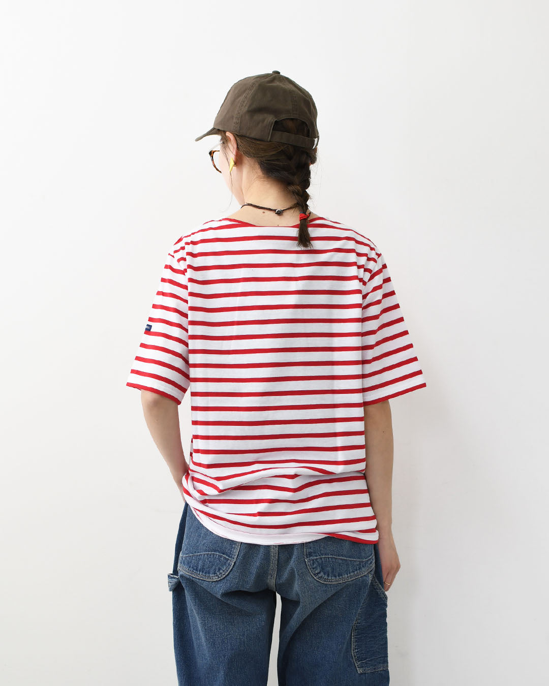 SAINT JAMES [PIRIAC BORDER - NEIGE×TULIPE] [pb-nei-tul] セントジェームス 正規販売店・ピリアック ボーダー・白×赤・MEN'S / LADY'S [2026SS]