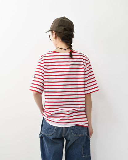SAINT JAMES [PIRIAC BORDER - NEIGE×TULIPE] [pb-nei-tul] セントジェームス 正規販売店・ピリアック ボーダー・白×赤・MEN'S / LADY'S [2026SS]