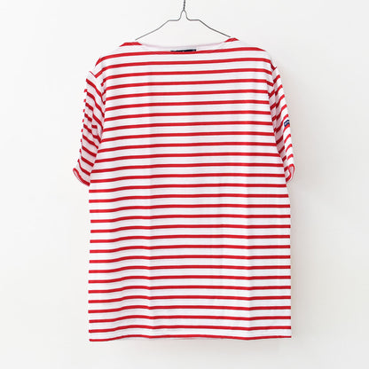 SAINT JAMES [PIRIAC BORDER - NEIGE×TULIPE] [pb-nei-tul] セントジェームス 正規販売店・ピリアック ボーダー・白×赤・MEN'S / LADY'S [2026SS]