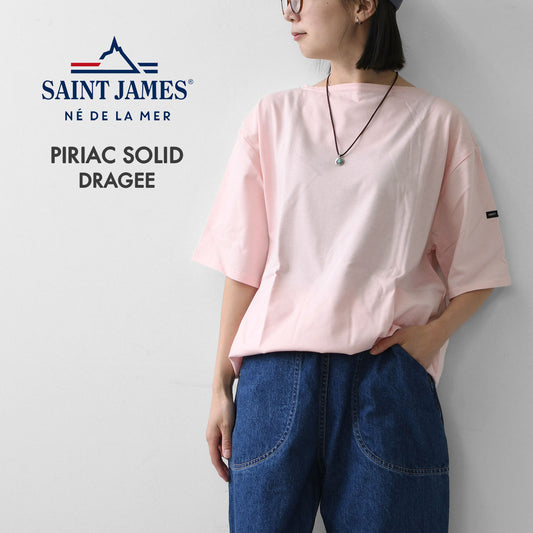 SAINT JAMES [PIRIAC SOLID - DRAGEE] [ps-drag] ピリアック（無地）・ライトピンク [2023SS]