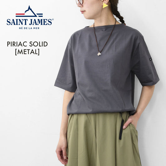 SAINT JAMES [PIRIAC SOLID -METAL-] [ps-metal] セントジェームス 正規販売店・ピリアック 無地・メタルグレー・MEN'S / LADY'S [2026SS]