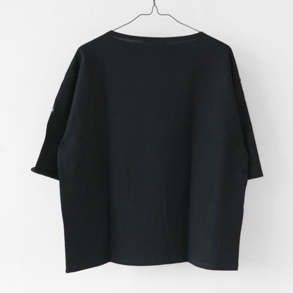 SAINT JAMES [PIRIAC TEE LOOSE SOLID] [sl-21jc8733] セントジェームス 正規販売店・ピリアックルーズT 無地・五分袖・ドロップショルダー・無地カットソー・LADY'S [2025SS]