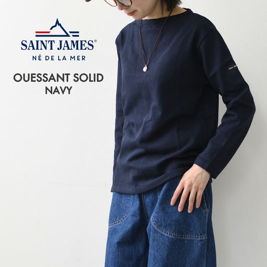 SAINT JAMES  [OUESSANT SOLID - NAVY] [sol-navy] ウェッソンソリッド・ネイビー [2026SS]