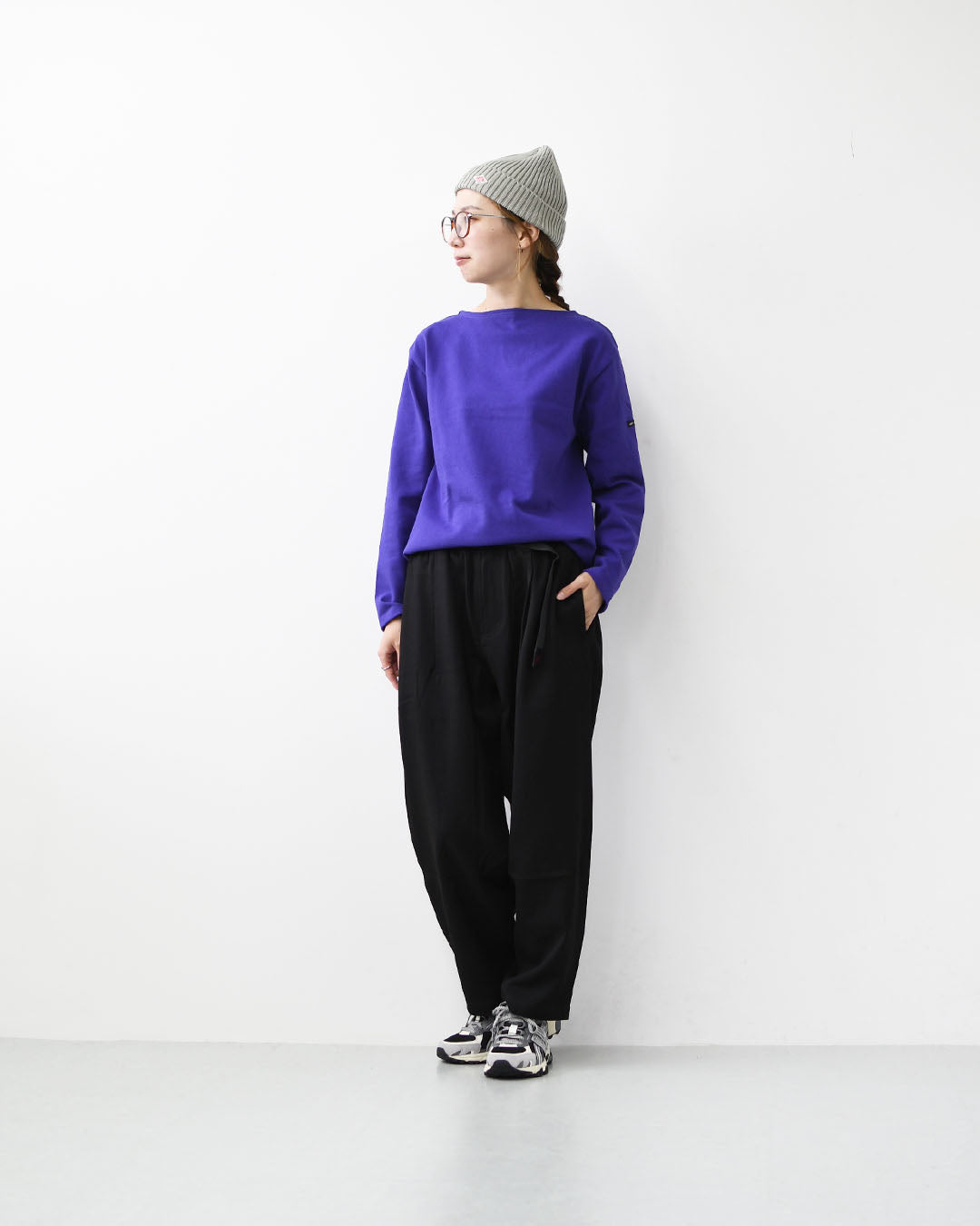 SAINT JAMES  [OUESSANT SOLID - PRUNELLE] [sol-purn] セントジェームス 正規販売店・ウェッソンソリッド・プリュネルパープル [2025AW]