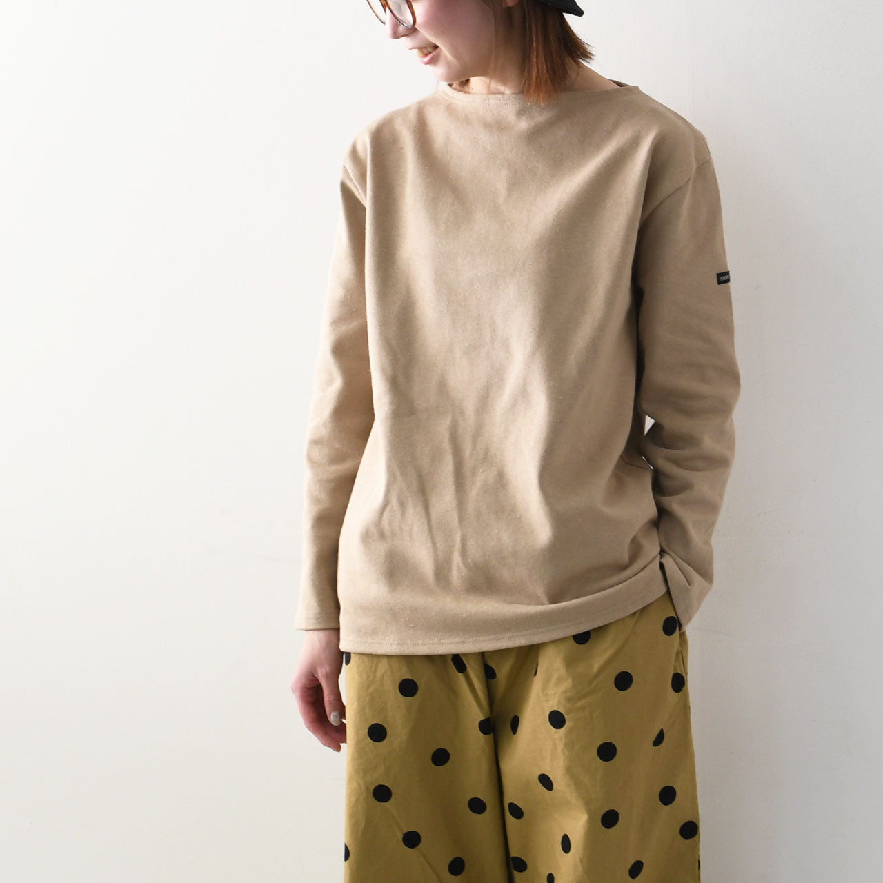 SAINT JAMES  [OUESSANT SOLID - SABLE] [sol-sable] ウェッソンソリッド・ベージュ [2025SS]