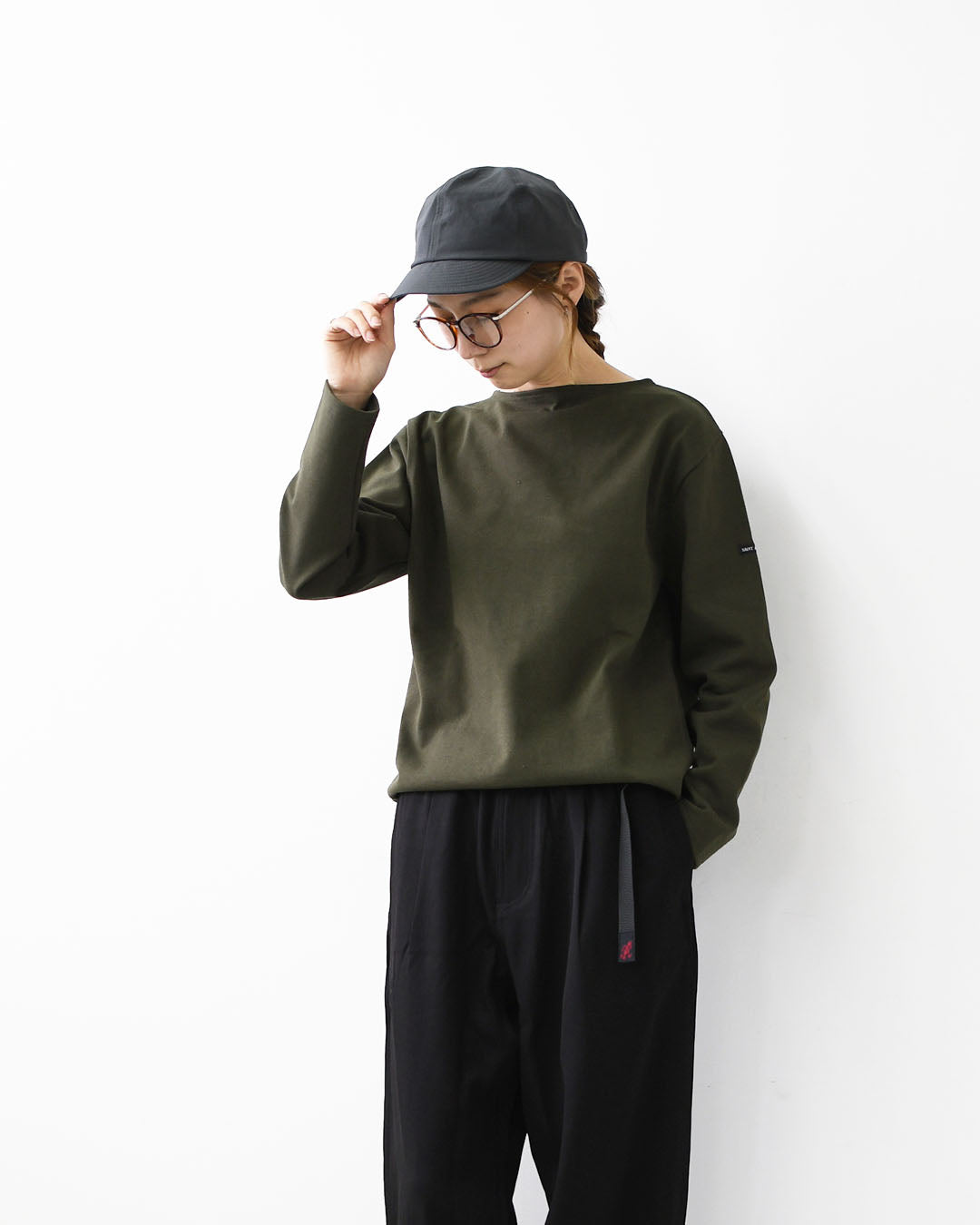 SAINT JAMES  [OUESSANT SOLID - TOURBE] [sol-tour] セントジェームス 正規販売店・ウェッソンソリッド・モスグリーン [2025AW]