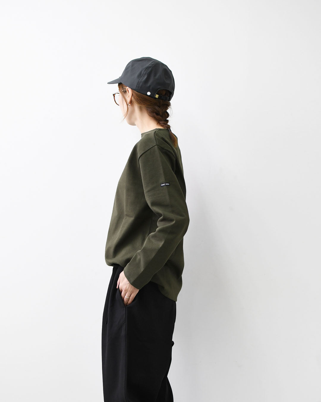 SAINT JAMES  [OUESSANT SOLID - TOURBE] [sol-tour] セントジェームス 正規販売店・ウェッソンソリッド・モスグリーン [2025AW]