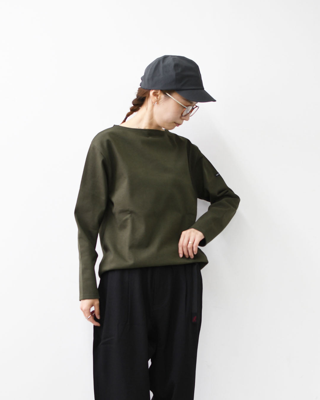 SAINT JAMES  [OUESSANT SOLID - TOURBE] [sol-tour] セントジェームス 正規販売店・ウェッソンソリッド・モスグリーン [2025AW]