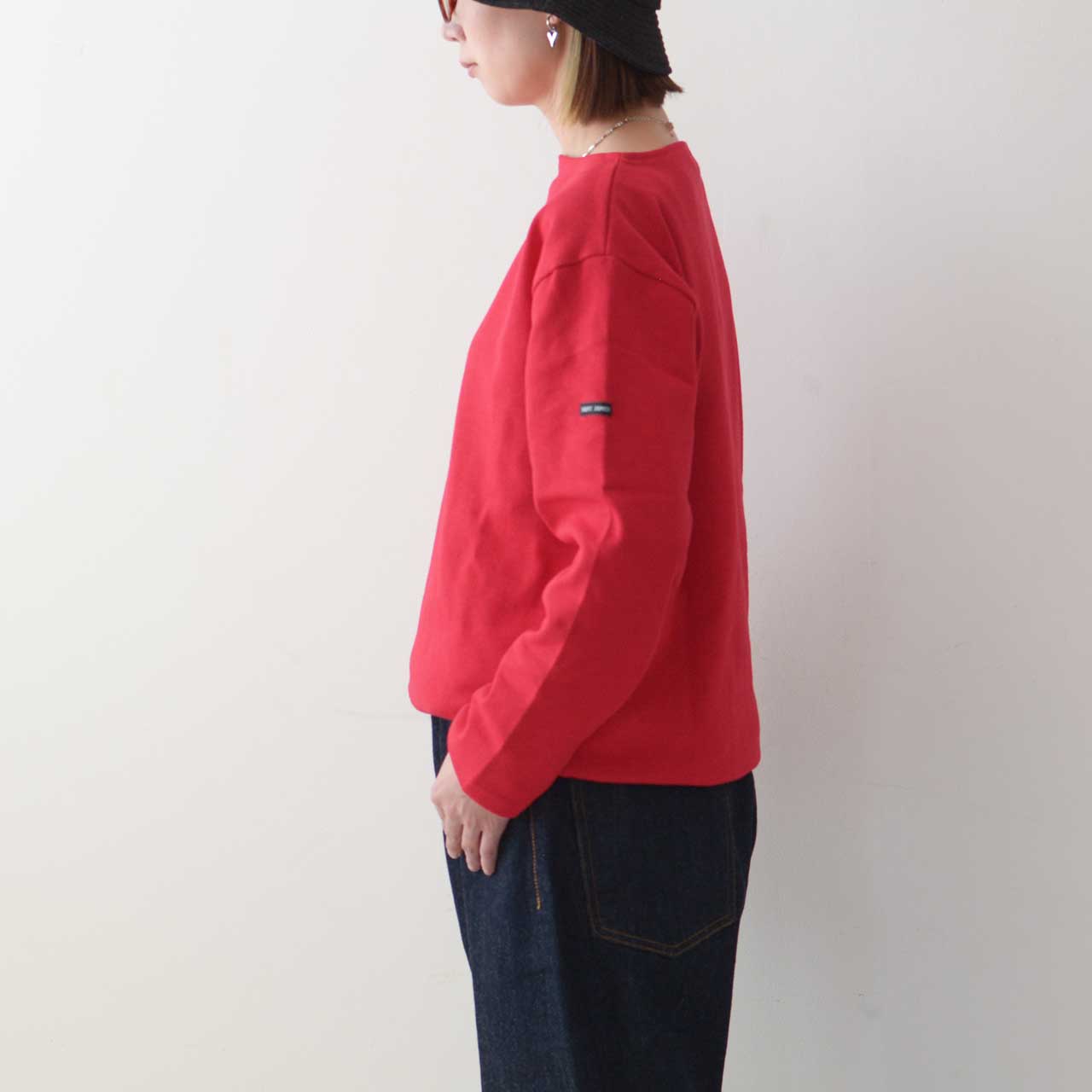 SAINT JAMES [OUESSANT SOLID - TULIPE] [sol-tulipe] ウエッソン ソリッド（無地）・レッド  [2026SS]