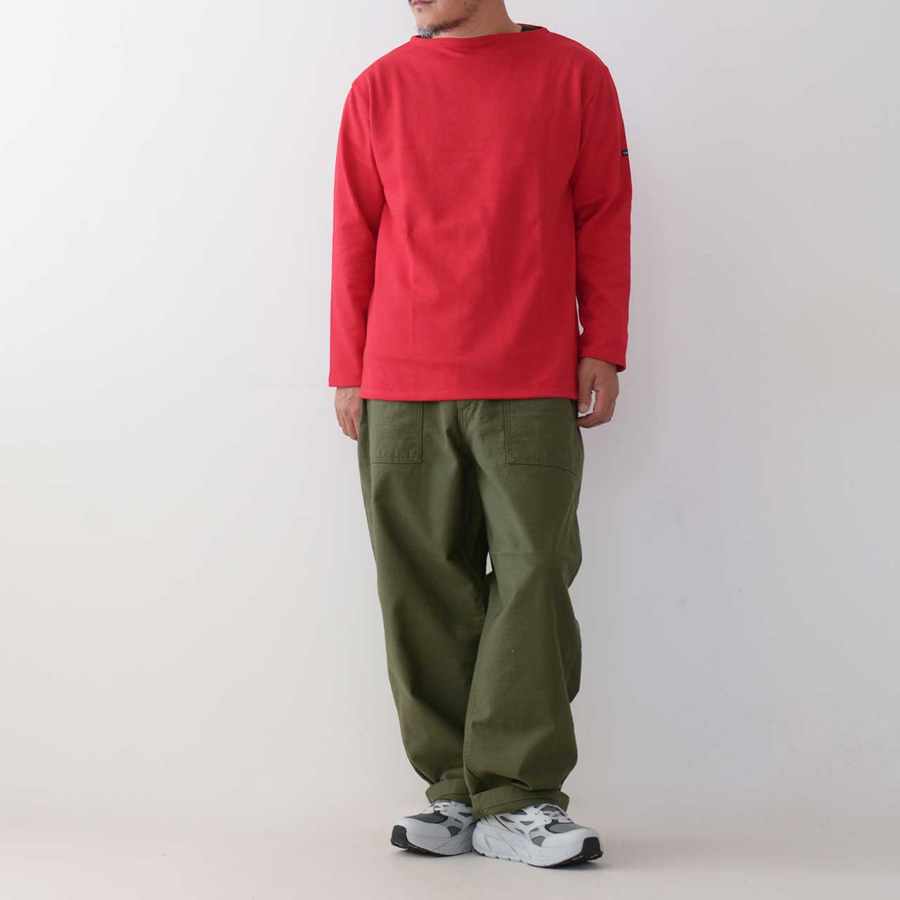 SAINT JAMES [OUESSANT SOLID - TULIPE] [sol-tulipe] ウエッソン ソリッド（無地）・レッド  [2026SS]