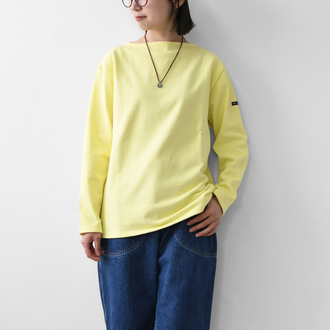 SAINT JAMES [OUESSANT SOLID - ZESTE] [sol-zeste] ウエッソン（無地）・レモンイエロー [2026SS]