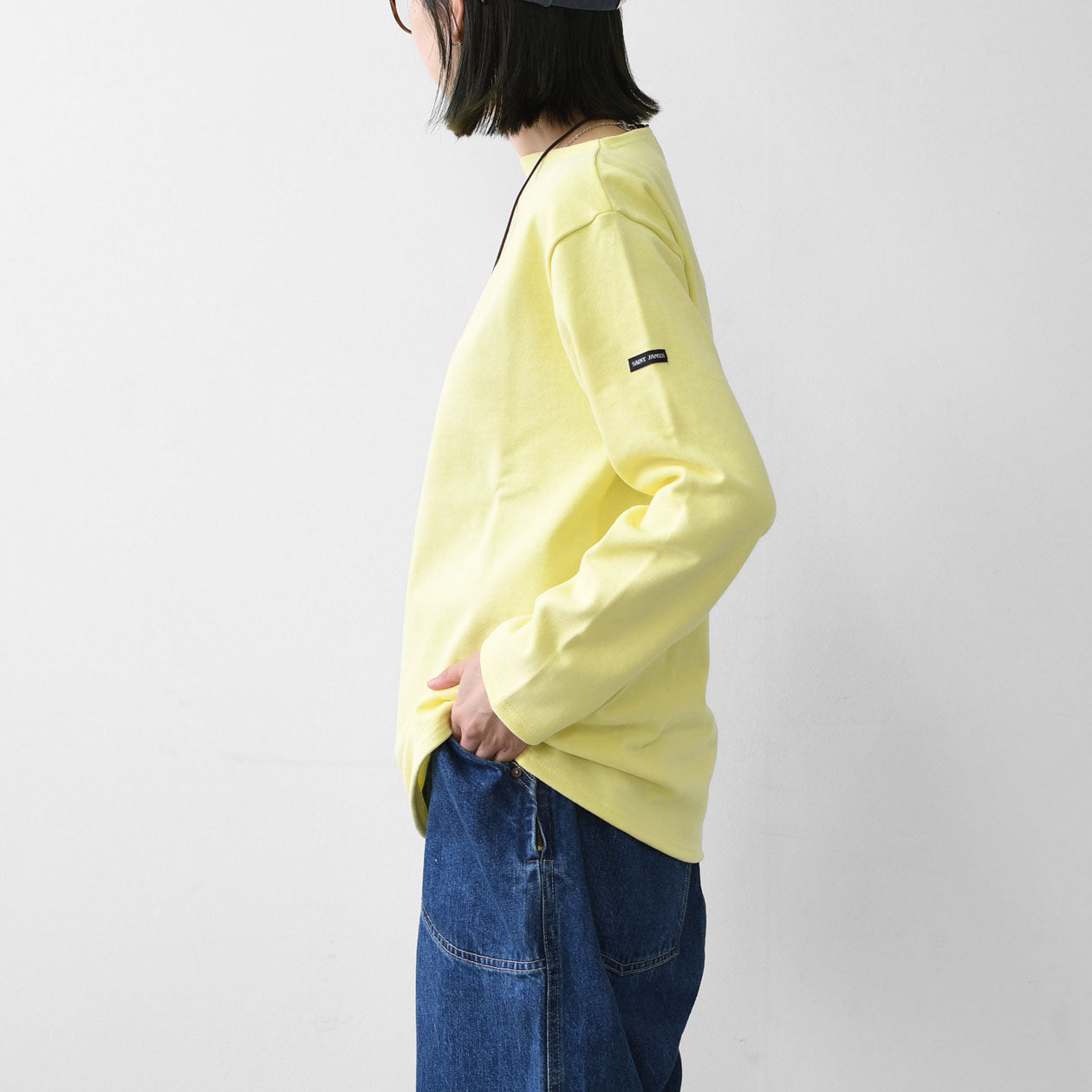 SAINT JAMES [OUESSANT SOLID - ZESTE] [sol-zeste] ウエッソン（無地）・レモンイエロー [2026SS]