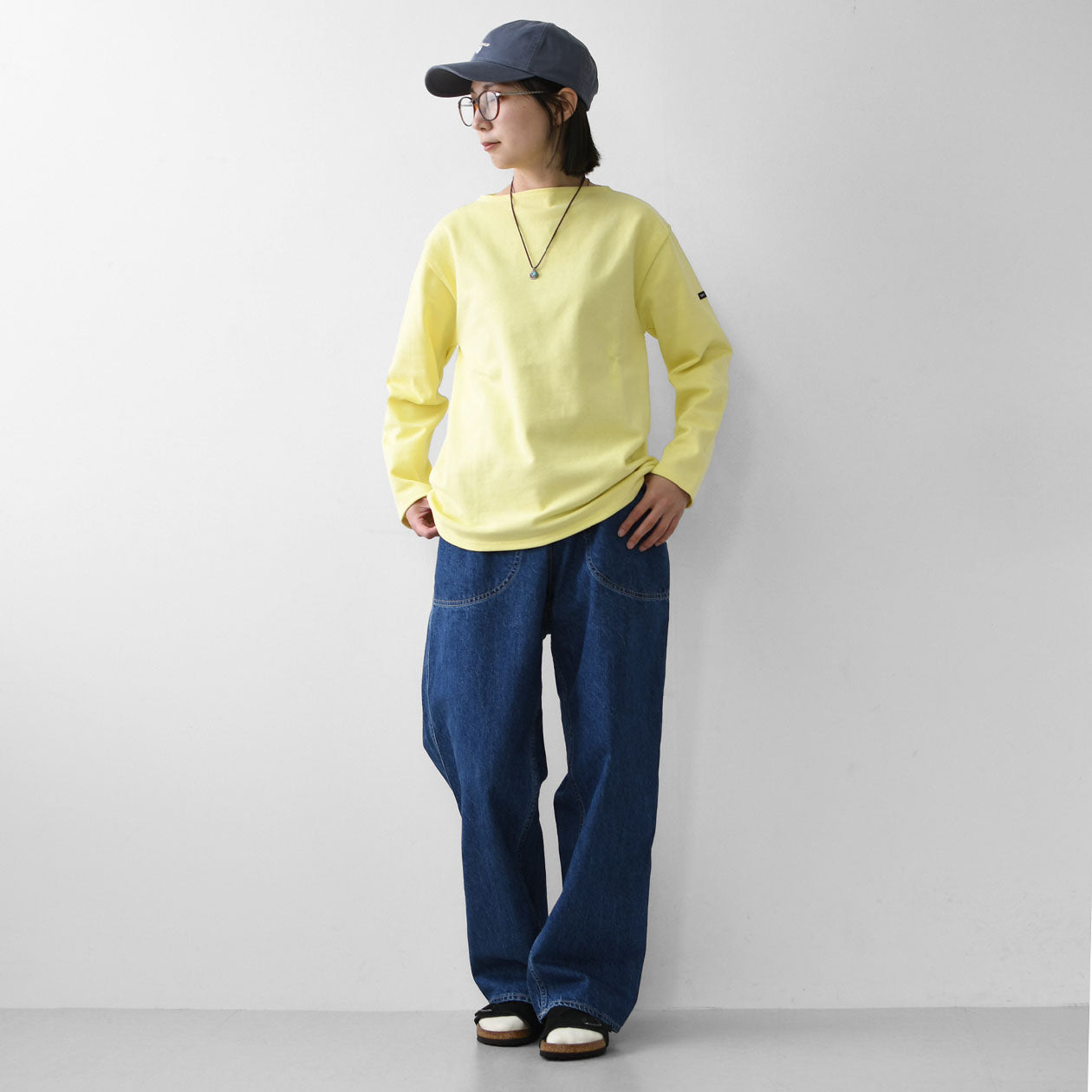 SAINT JAMES [OUESSANT SOLID - ZESTE] [sol-zeste] ウエッソン（無地）・レモンイエロー [2026SS]